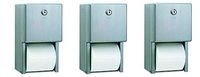 Bobrick B-2888 Classic Series Surface-Mounted Multi-Roll Toilet Tissue Dispenser, Satin (3-(Pack))