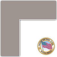 15x17 Gray / TV Grey Custom Mat for Picture Frame with 11x13 opening size (Mat Only, Frame NOT Included)