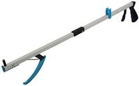 Long Reach Grabber Arm 26” Foldable Trash Claw Reacher Tool with Steel Inner Cord Strong Grip Magnetic Tip, For Store Shelves, Elderly Aid, Trash and Litter Pick up, Durable and Lightweight - by Luxet