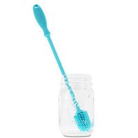 Best Bottle Brush Cleaning Tool - Silicone - Long Handle, Flexible Ergonomic Design - Scratch-Free Brush - For Sports Bottles, Baby Bottles, Thermoses, Tumblers, Glasses, Hydro Flask