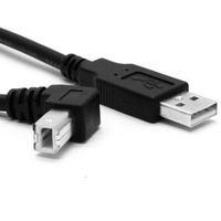 HDMIHOME Standard USb 2.0 A type male to B type up angled 90 degree Cable for printer scanner & external Hard disk 1.5m 5ft