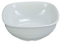 Yanco MD-708 Milando 8" Square Bowl, 42 oz Capacity, 3.75" Height, Melamine, White Color, Pack of 24