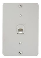 Leviton 40263-W Telephone Wall Phone Jack, Quick Connect, White