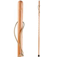 Brazos Trekking Pole Hiking Stick for Men and Women Handcrafted of Lightweight Wood and made in the USA, Oak,  48 Inches