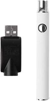 LucaSng Universal USB Battery Stick - Charger Pen Slim Durable Oil Premium Pen Version (500mah) Variable Voltage Kit with Nano Cartridge White