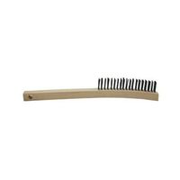 Curved Handle Wire Scratch Brushes - long handle brass wire brush [Set of 12]