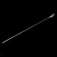 XISAOK Extendable Telescopic Long Handle Fork Stainless Steel Cutlery Food Dinner Extends