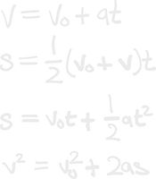 hBARSCI Laws of Motion Vinyl Decal - 5 Inches - for Cars, Trucks, Windows, Laptops, Tablets, Outdoor-Grade 2.5mil Thick Vinyl - White