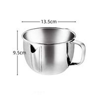 longnvkeji 304 Stainless Steel Household Oil Filter Artifact Drinking Soup Separation degreasing Oil Soup Pot Skimming Oil Filter Kitchen Large Capacity 1000ML