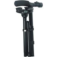 #1 Multi-function Folding Pivoting Walking Cane Stick With LED Flashlight EZ Comfortable Handle & Multi Tips for All Terrains Just get up and Go - Maximum Comfort (Style2)