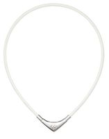 Colantotte TAO Necklace VEGA Magnetic Therapy Made in Japan [Japan import] (L: 18.5" (47cm), White)
