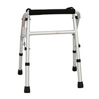 Standard Walkers Walker Disabled Fracture Walking Frame Folding Aid Child with Wheel to Help Turn Lightweight Walker (Color : Silver, Size : 655120cm)