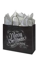 Sprinkles Gifts Rustic Merry Christmas Happy Holidays Chalkboard Paper Gift Bag Bags (100)