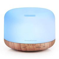 InnoGear Aromatherapy Diffuser, 500ml Diffusers for Essential Oils Aroma Oil Diffuser Cool Mist Humidifier Auto Off 4 Timers 7 Colors Light