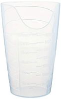 Sammons Preston Nosey Cup, Cut Out Drinking Glass for Stable and Fixed Drinking Position, Functional Translucent Drink Cups for Medical Patients, Easy Drinking cup for Dysphagia, 12 oz