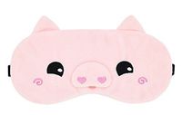 TOPJIN Lovely Plush Adjustable Strap Sleeping Eye Mask Blindfold Eyeshade with Ice Bag Pig