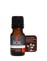 SOiL Organic Black Pepper Essential Oil (Piper Nigrum) - 100% Pure and Natural - Certified Organic - Single Ingredient - Vegan - Non GMO - 10ml