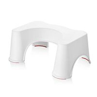 Glumlly Non Slip Toilet Bathroom Bath Squat Step Stool Child Comfort Stool Platform Sit Step Chair Shower Stool-Say Goodbye to Leg Numb,A