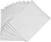 White Resealable Barrier Bag - 12" x 14.75" x 5" - 8 Ounce (1/2 lb.) Capacity - #BB9WW - Set of 10