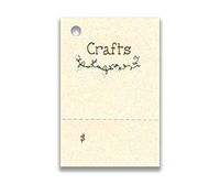 100 Price Tags Crafts & 100 Cut Strings for Crafts & Gifts. Perforated for Price.