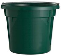 Little Giant Round Plastic Utility Bucket (Green) Durable & Versatile Feeder Bucket with Handles (10 Quart) (Item No. UB10GREEN)