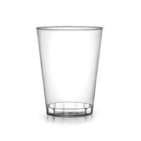Fineline Settings 410-CL, 10 Oz. Quenchers Serve Clear Plastic Tumblers, Disposable Heavy Base Brandy Whiskey Tumblers, Plastic Scotch Whisky Glasses (50)
