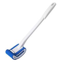 Toilet Brush Bowl Brush Bathroom Brush Under Rim Toilet Brush Scracth-Free Curved Good Grip Easy to use deep Cleaning No Scratching, Anti-Splashing Easy to Store (White)