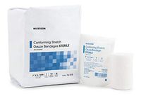 McKesson Conforming Bandage Polyester 3 Inch X 4-1/10 Yard Roll Shape Sterile, 16-018 - Pack of 12