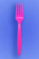 Wow Plastics Inc. Medium Weight 6" Fork - Neon Pink - 2/500 (1,000/Case)