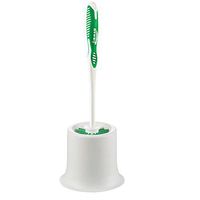 Libman Commercial 34 Round Bowl Brush and Open Caddy, Polypropylene, 15" Standing Height, Green and White (Pack of 4)