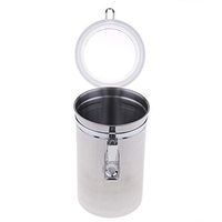 Baosity Stainless Steel Pipe Tobacco Tin Can Humidifier Humidor A