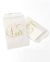 Gold Love Favor Bags