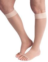 Allegro 20-30mmHg Essential 19 Sheer Support Knee High Open Toe (Nude) Medium
