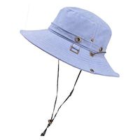 Meidexian888 Mountaineering Sun Hat for Men/Women,Summer Outdoor UV Protection Bucket Mesh Boonie Drying Fishing Cap (Blue)