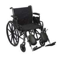 McKesson Lightweight Wheelchair Steel 20"W Swing-Away Footrest 146-K320DDA-ELR