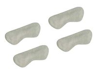 VSUDO 2 Pairs Suede Leather Heel Liners Inserts, Heel Cushions Pads for Loose Shoes, Heel Grips for Improve Shoe Fit and Comfort [2 Pairs-Beige-Suede Leather]