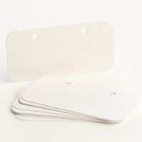 Factory Direct Craft White Rectangle Tags with Holes | 240 Pieces