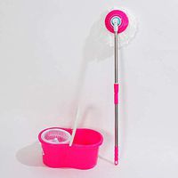 Binlin Mop,360° Spin Mop with Bucket & Dual Mop Heads Magic Spinning Mop Cleaning System for Home Kitchen Floor Cleaning