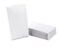 100-Pack Vomit Bags - Plain White Sanitary Puke Bag, Air Sick, Motion or Morning Sickness Barf Bag, Sealed Top Waste Disposal Bag, No Print, 5 x 10 Inches