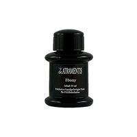 Ebony Premium Fountain Pen Bottled Ink by De Atramentis