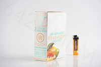 Bundle - 2 Items - Full Box Organic Wraps Mango - Tobacco Free, Vegan, Non-GMO Rolling Paper Wraps with Patriot Disposable Lighter