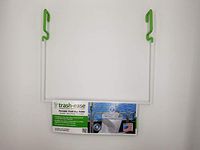 Trash-Ease Pontoon - The Portable Trash Bag Holder - forBoating,Tailgating, Picnics, Parties, 13-Gallon Garbage Bag (1 1/4 Inch Rail Size, White & Green)