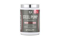 SteelFit Steel Pump - Pre Workout Supplement - Train Harder - Train Longer - No Crash or Jitters - Energy - Endurance - Focus - Pumps - Peak ATP - 30 Servings (Pink Grapefruit)