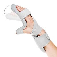 Soft Function Resting Wrist Orthosis by REAQER Night Hand Splint Support Immobilizer (R)