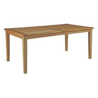Modway EEI-2717-NAT Marina 72" Premium Grade A Teak Wood Outdoor Patio Dining Table, Natural
