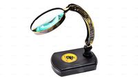 Antique Brass WATTS & SONS Foldable Table Magnifying Glass,