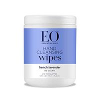 EO Hand Sanitizer Natural Fiber Hand Cleansing Wipes: Lavender, 210 Count