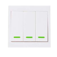 JoyShopping 5PCS EWeLink Push Button Wall Light Switch Remote Controller 3 Gang 86 Type ON/Off Switch Panel 433MHz Wireless RF Remote Control Transmit