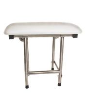 CSI Bathware SEA-SD2815-NH-PA Series Folding Shower Seat with Padded Top and Swing Down Legs, White