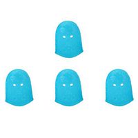 LIOOBO 4 Pc Guitar Fingertip Protectors Silicone Finger Guards Guitar Finger Covers Finger Caps for Banjo Ukulele Electric Guitar Mandolin S Sky-blue